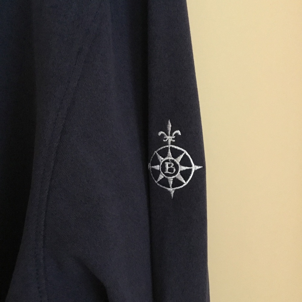 Peter Millar Baltusrol Golf Club Navy Hooded Pullover Large - Picture 2 of 6
